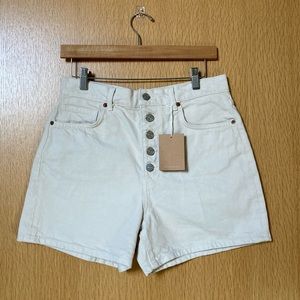 Reformation Amy Button Fly High Rise Jean Short